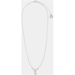 Forever New Women's Crystal Bow Necklace Top in Silver/Crystal