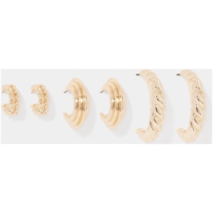 Forever New Women's Patricia Multi-Pack Hoop Earrings in Gold