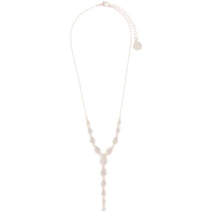 Forever New Women's Perrie Pave Drop Necklace in Rose Gold/Crystal