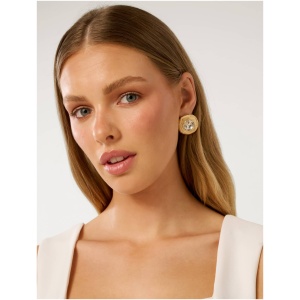 Forever New Women's Signature Reese Stone Stud Earrings in Gold