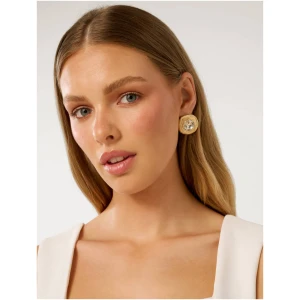 Forever New Women's Signature Reese Stone Stud Earrings in Gold