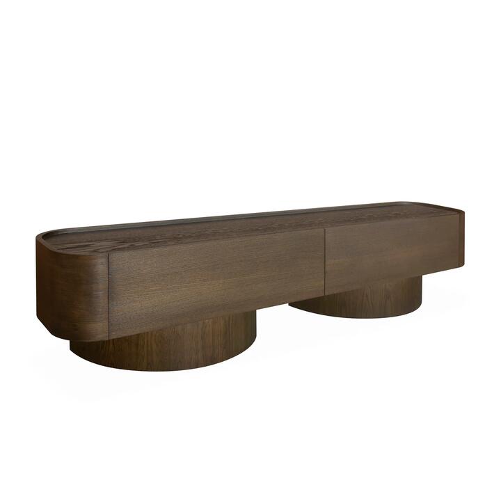 Gidon 2.2m TV Entertainment Unit - Caramel Oak by Interior Secrets - AfterPay Available