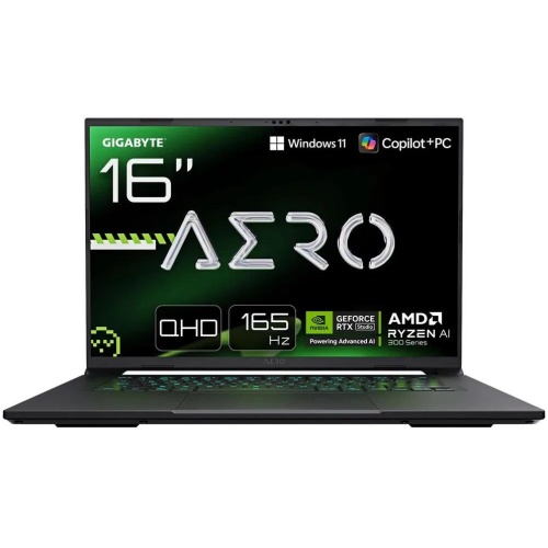 Gigabyte AERO X16 1WH 16" WQXGA 165Hz IPS Laptop, Ryzen AI 7 350, 16GB RAM, 1TB SSD, RTX 5070, Windows 11 Home - Space Grey