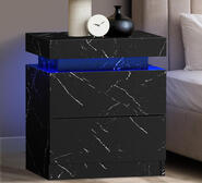 Halpin Bedside Table Black