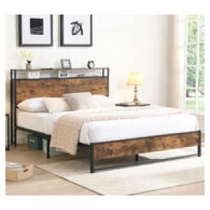 Housten Queen Brown Bed Frame Brown