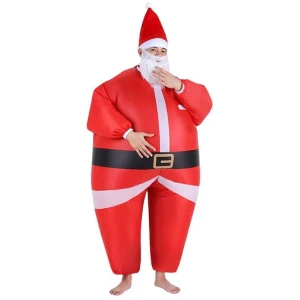 Inflatable Christmas Santa Claus Costume Adult Suit Blow Up Party Fancy Dress Xmas Cosplay