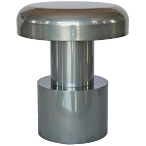 Isella 40cm Round Side Table - Powder Silver by Interior Secrets - AfterPay Available