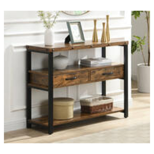 Jefrison 100Cm Brown Console Table Brown