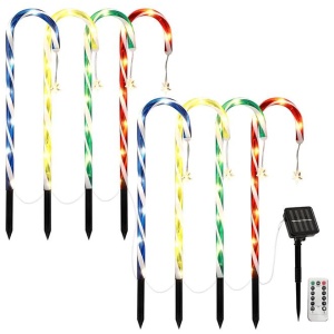 Jingle Jollys 8 PCS Christmas Lights Path Ground Light Garden Decorations 72 LED