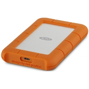 LaCie 4TB Rugged USB 3.1 Gen 1 Type-C cable External Portable Hard Drive
