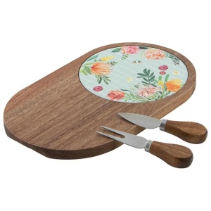 Ladelle Esperance Platter and Cheese Knife Set