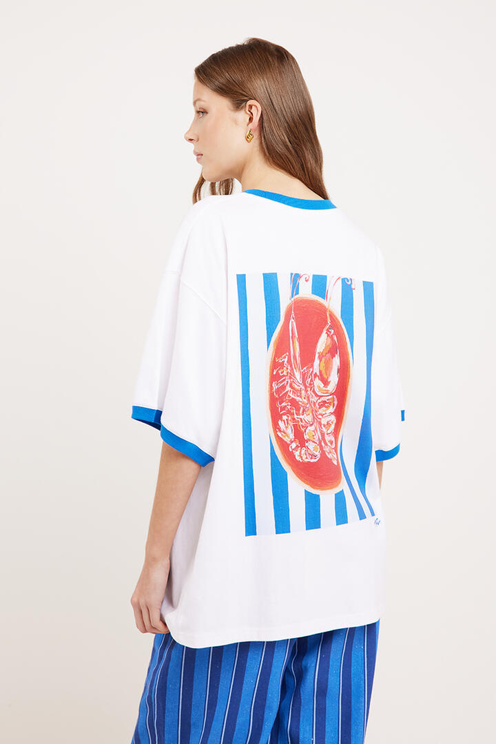 Liido Big Shrimp Oversized Tee Bright White