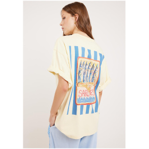 Liido Salty Sardines Oversized Tee Lemon Curd