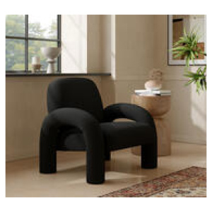 Louve Armchair Black