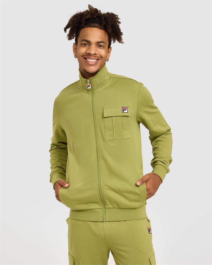 Men's Micah Track Jacket - MOSS STONE - MOSS STONE