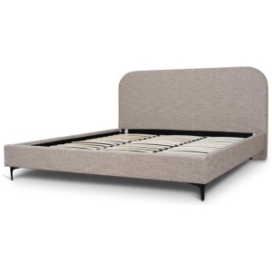 Meredith King Bed Frame - Stonish Beige by Interior Secrets - AfterPay Available