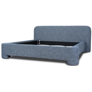Reko King Bed Frame - Prussian Blue by Interior Secrets - AfterPay Available