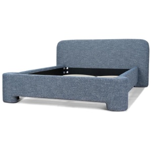Reko Queen Bed Frame - Prussian Blue by Interior Secrets - AfterPay Available