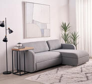 Reuben 3 Seater Sofa Bed With Storage Grey