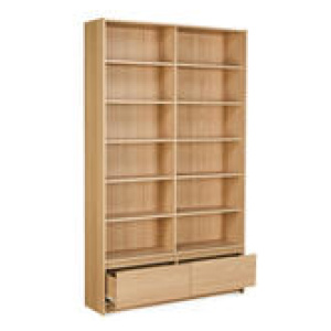 Sacramento 2 Drawer Display Cabinet Brown