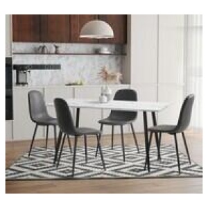 Set Of 2 Pearce Dining Chairs Grey