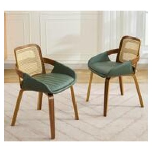 Set Of 2 Persephone Dining Chairs Green