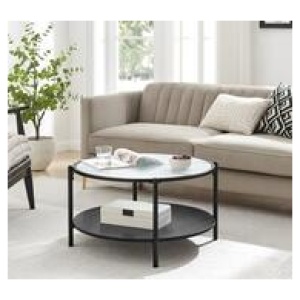 Silo Round Coffee Table Black