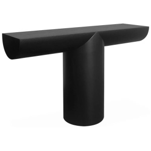 Solace 1.3m Console Table - Textured Espresso Black by Interior Secrets - AfterPay Available