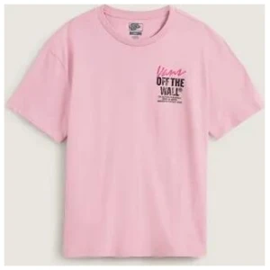 Vans Apparel and Accessories Lady Wall Outsized T-Shirt Pink