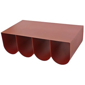 Vionta 1.1cm Coffee Table - Burgandy Red by Interior Secrets - AfterPay Available