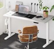 Wendie 140Cm Wireless Electric Standing Desk White