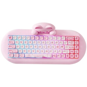 YUNZII C68 Meow Wireless Mechanical Keyboard (Pink) (Milk Switch)