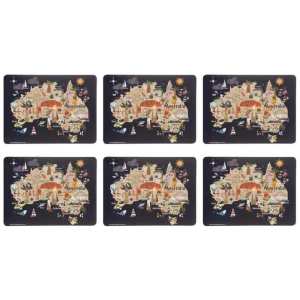 Ashdene Land Down Under Set of 6 Placemats