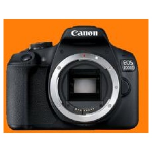 Canon EOS 2000D Body Digital SLR Camera Black - Brand New