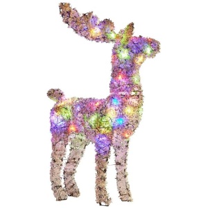 Christabelle 112cm Animated Reindeer Christmas Led Lights Tinsel Xmas Decor