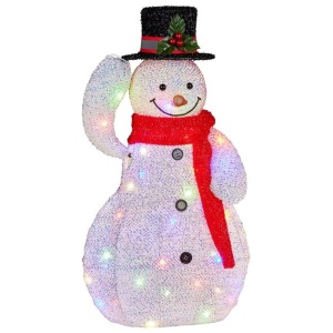 Christabelle 51cm Animated Snowman Christmas Display Decoration Led Lights Xmas