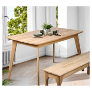 Claus 4 Seater Rectangle Dining Table Brown