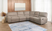 Convertible 5 Seater Corner Modular Sofa Fawn