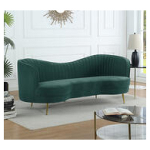 Desiree 3 Seater Velvet Sofa Green