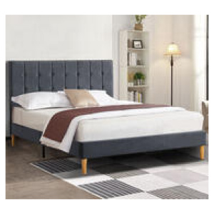 Evy Queen Bed Frame Grey