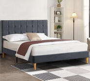 Evy Queen Bed Frame Grey