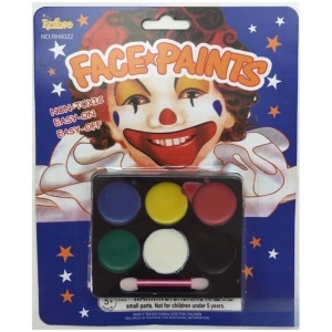 FACE PAINT Costume Party Non-Toxic Palette Clown Dress Up Make Up Halloween