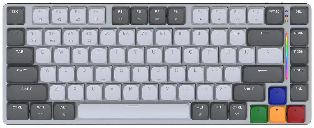 Fantech MK915 75% Low-Profile Wireless Mechanical Keyboard - Brown Switch