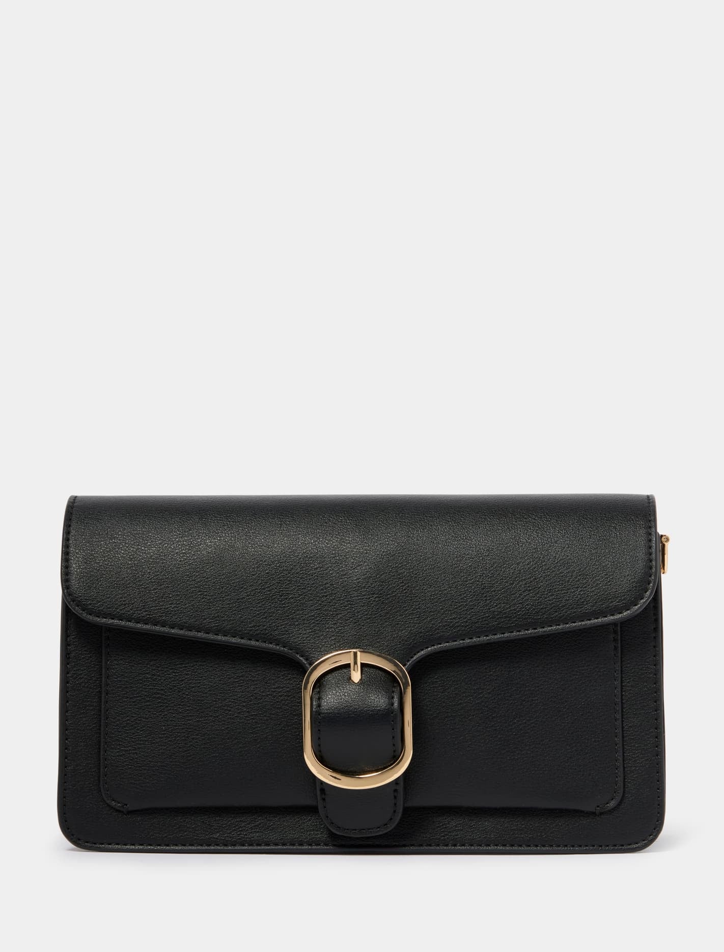 Forever New Women's Blair Buckle Shoulder Bag in Black