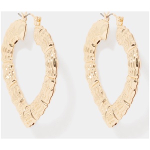 Forever New Women's Haylee Heart Hoop Earrings in Gold