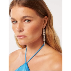 Forever New Women's Signature Farley Fine Link Drop Earrings in Silver