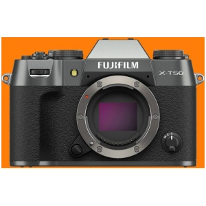 Fujifilm X-T50 Mirrorless Camera Body - Charcoal Silver - Brand New