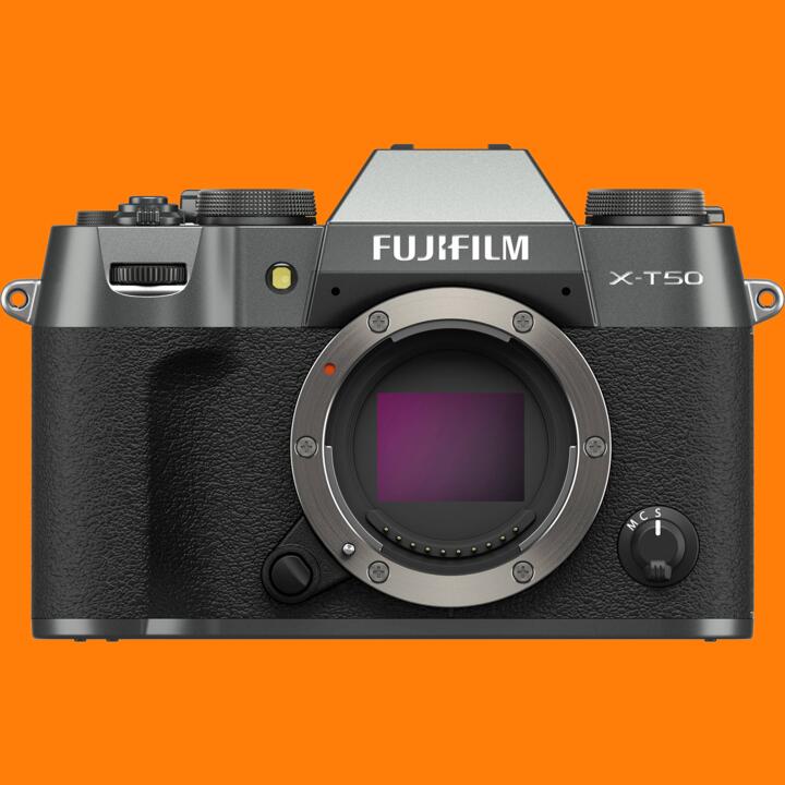 Fujifilm X-T50 Mirrorless Camera Body - Charcoal Silver - Brand New
