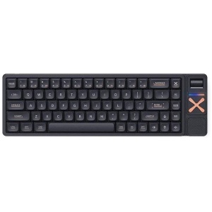 IQUNIX Magi65 Pro Low Profile Aluminum Wireless Shadow Black Mechanical Keyboard - Gold Red Switch