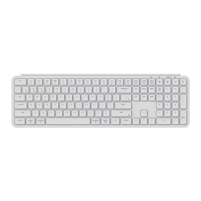 Keychron B6 Pro Ultra-Slim Wireless 2.4GHz Keyboard - Ivory White